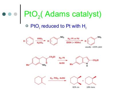 pto2 hydrogenation mechanism.